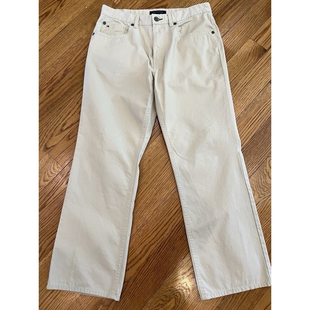 Tommy Hilfiger Pants Mens 33 X 30‎ Beige 5-Pocket Pants Jeans Straight Leg